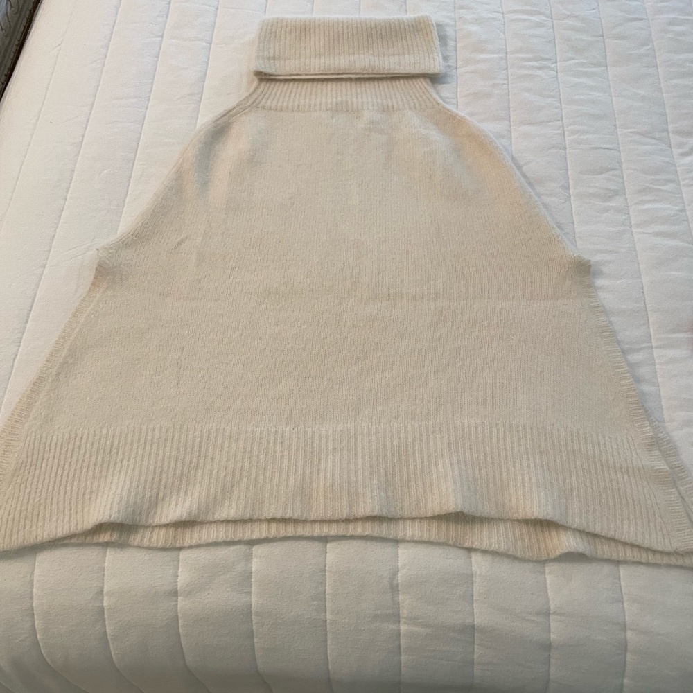 Angora Cream Poncho